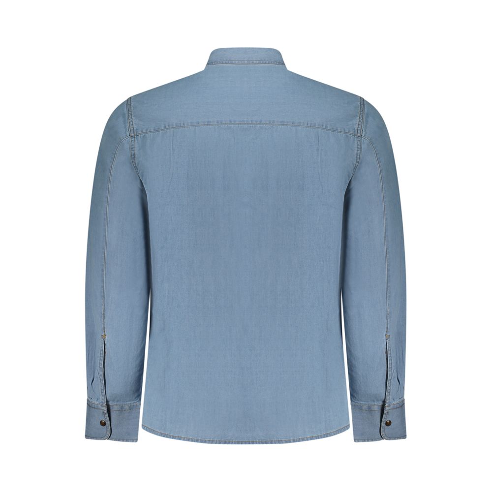 Polo Shirt by U.S. Grand Polo for men in denim cotton azzurro & signature presents a crisp silhouette, artfully detailed with a crisp and crisp .