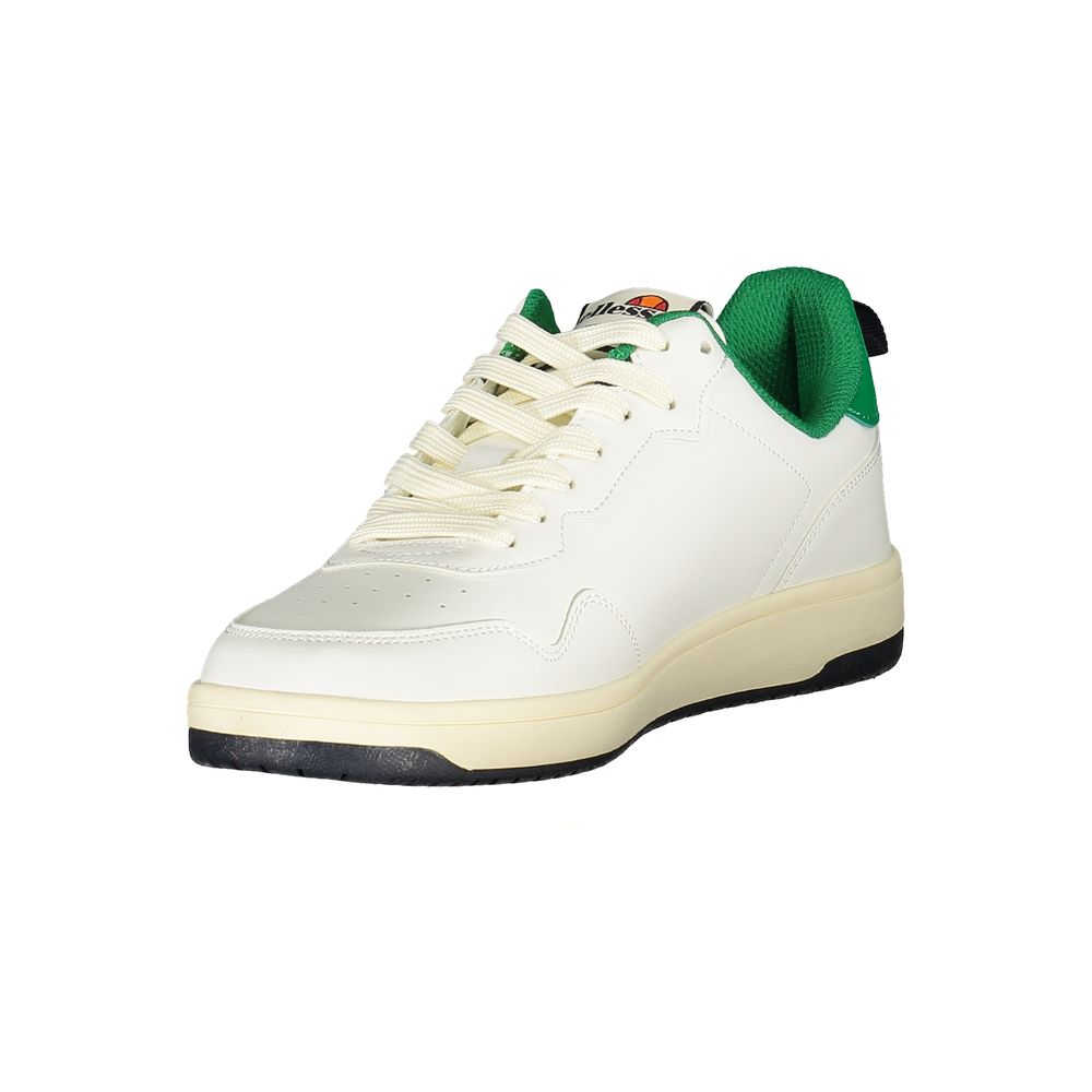 Athletic Sneakers by Ellesse for men in polyester & polyurethane blue, green, white & print showcases an impeccable silhouette, defined by an impeccable athletic style design that perfectly captures the essence of the Men's Athletic Polyester & Polyurethane Sneakers.