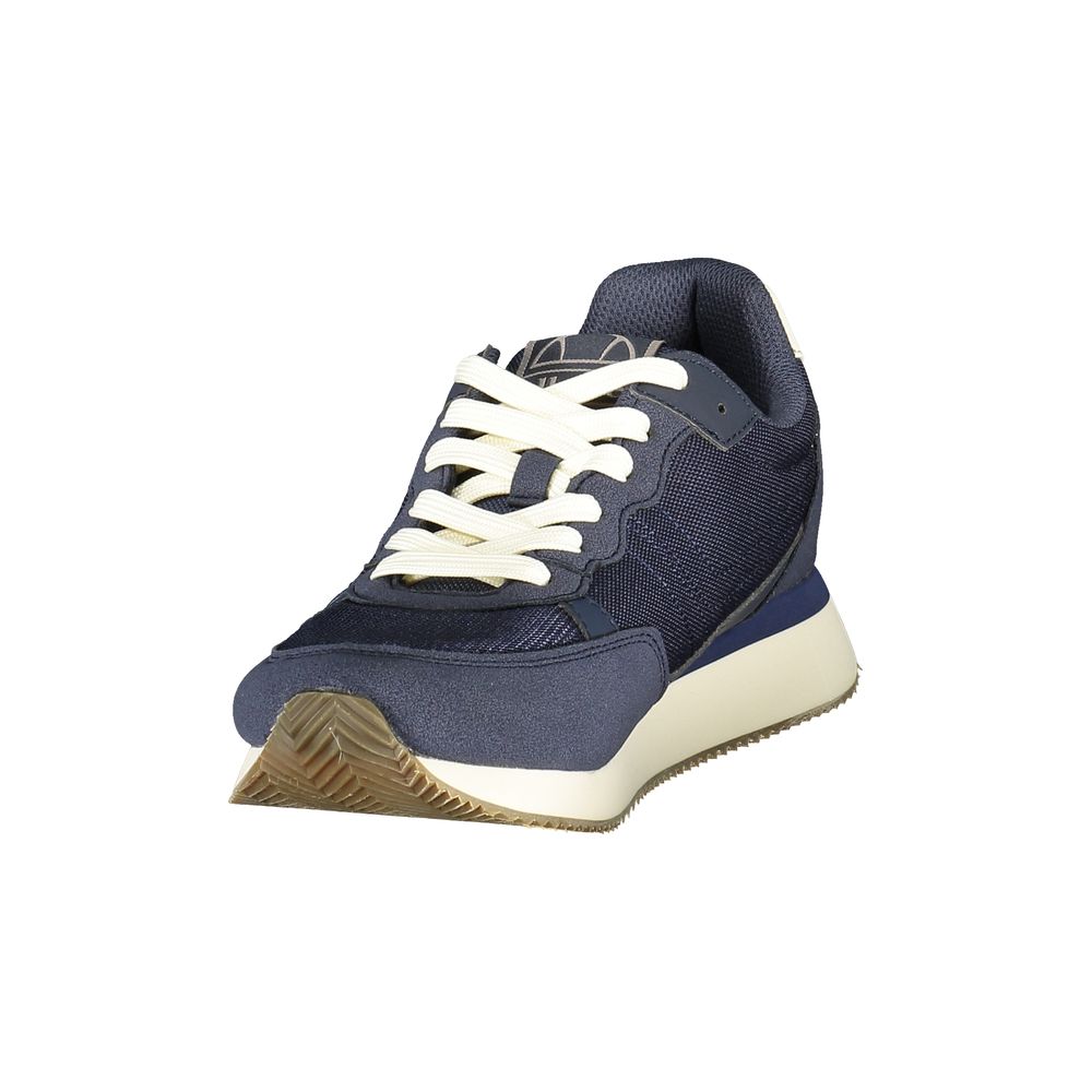 Athletic Sneakers by Ellesse for men in polyester & polyurethane blue features an stately silhouette, showcasing the signature athletic style of the City Essence Men's Athletic Polyester & Polyurethane Sneakers collection with a truly stately finish.