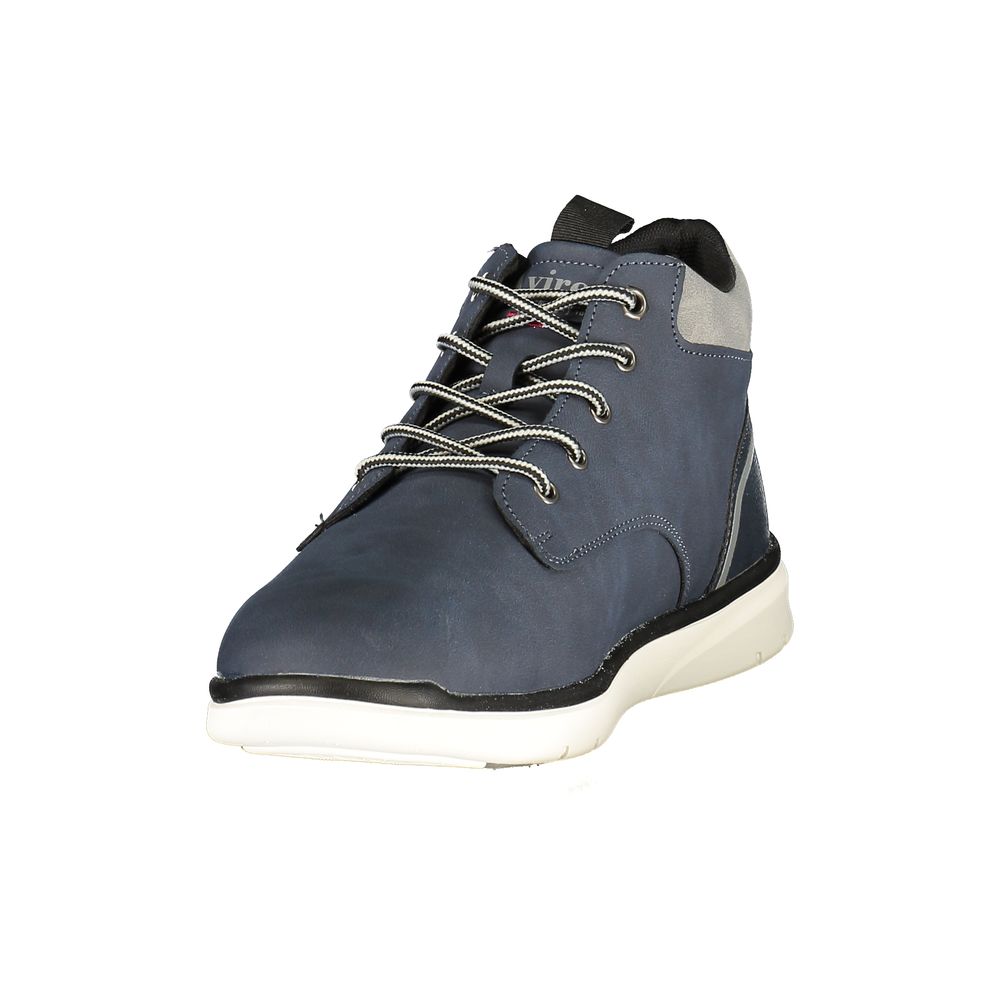 Ankle Boots by Avirex for men in polyester & polyurethane blue, white & print showcases a ergonomic silhouette from the Men's Polyester & Polyurethane Ankle Boots collection, featuring a ergonomic and a ergonomic .