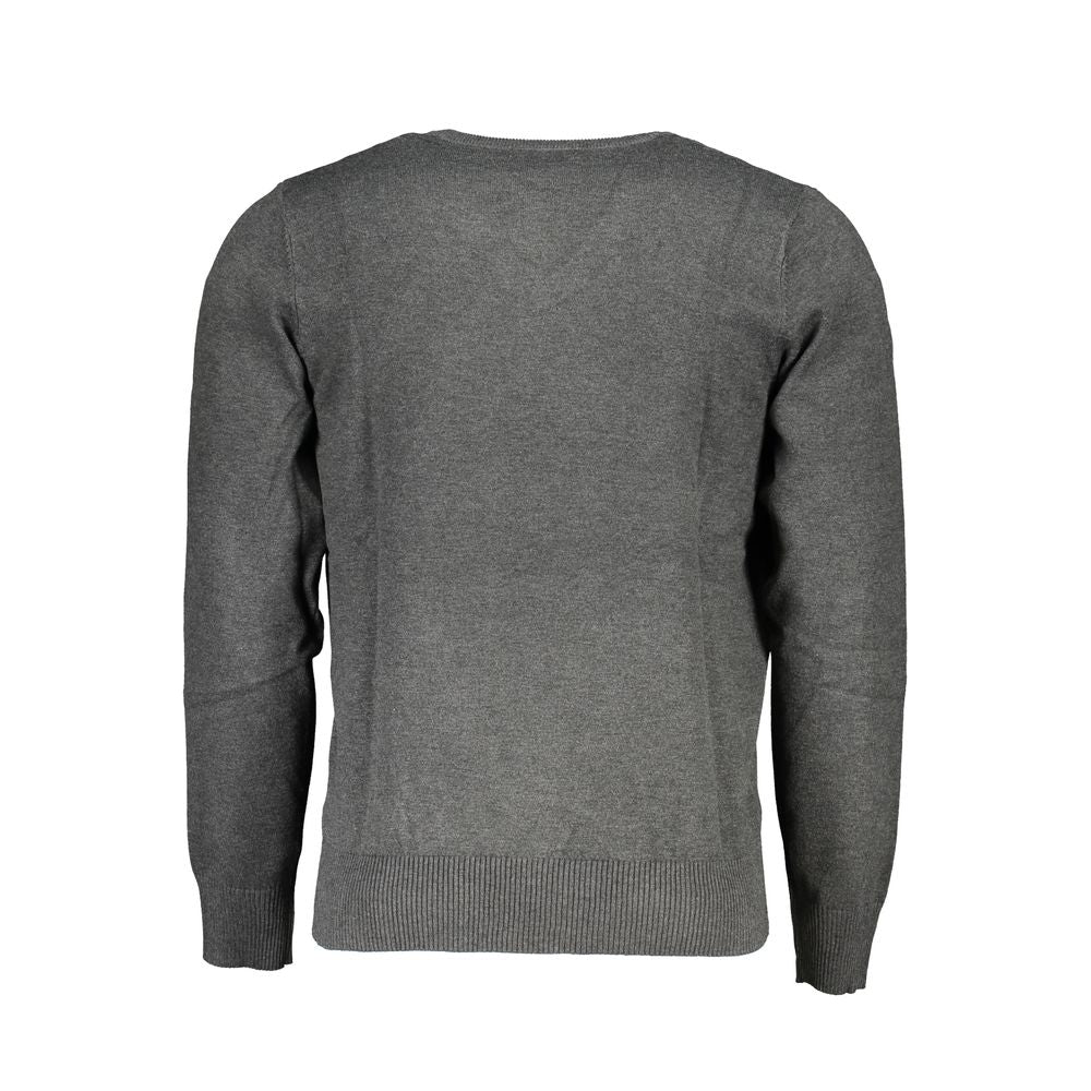 Sweater by U.S. Grand Polo for men in nylon & viscose gray & signature showcases a downtown chic silhouette, artfully finished with a downtown chic and for a sophisticated, high-end look.