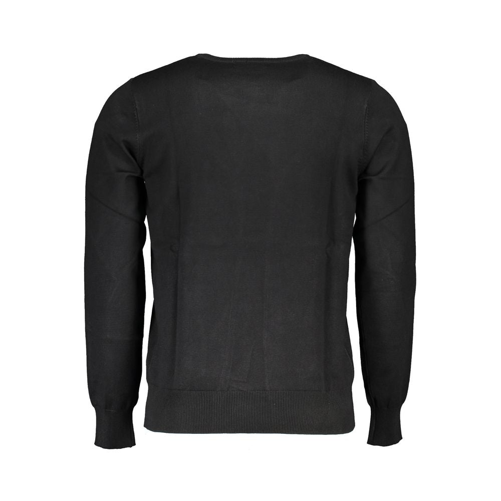 Sweatshirt by U.S. Grand Polo for men in nylon & viscose black showcases a slouchy chic silhouette, artfully detailed with a slouchy chic crew neckline and for a slouchy chic finish.