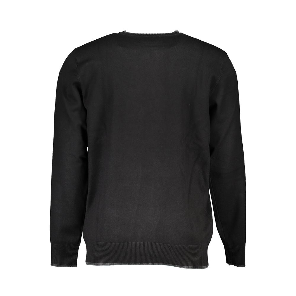 Sweatshirt by U.S. Grand Polo for men in nylon & viscose black features an exquisite silhouette, showcasing and details for a exquisite look.