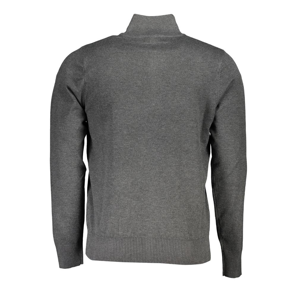 Sweatshirt by U.S. Grand Polo for men in nylon & viscose gray features an exquisite silhouette, showcasing and crew neckline details for a exquisite look.