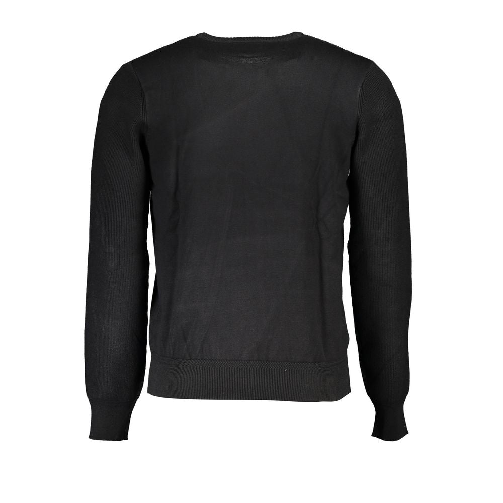 Sweatshirt by U.S. Grand Polo for men in nylon & viscose black features an provocated silhouette, detailed with a provocated and a refined crew neckline for a sophisticated aesthetic.