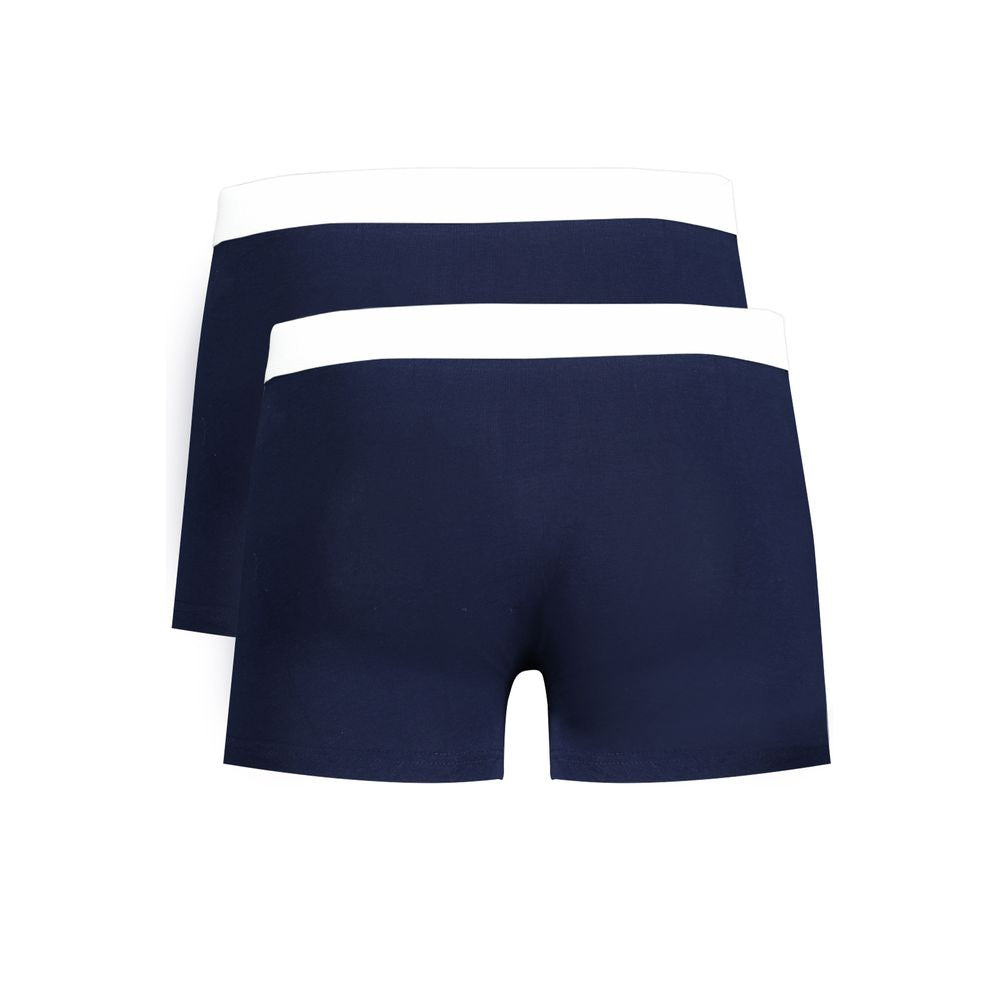 Underwear Boxer Shorts by Trussardi for men in stretch cotton blue & print features an ethereal silhouette, showcasing the premium craftsmanship and ethereal style of the signature Men's Stretch Cotton Underwear Boxer Shorts collection.