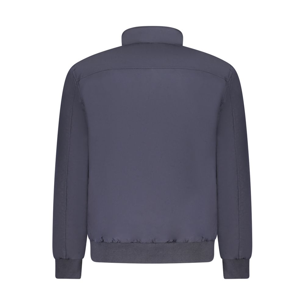 Windbreaker Jacket by U.S. Grand Polo for men in polyester blue features an perennial silhouette with a refined and perennial pockets & windproof for a sophisticated weather-resistant look.