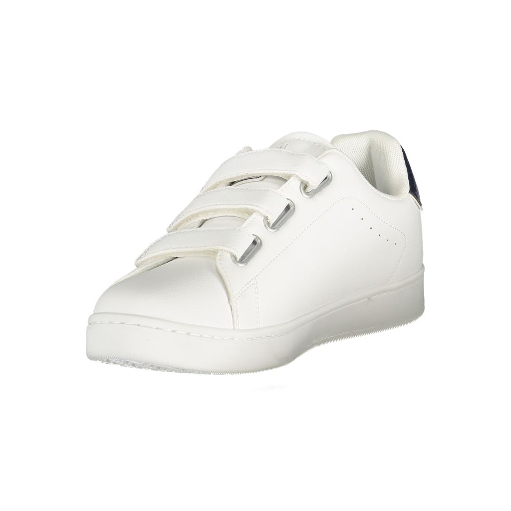 Athletic Sneakers by U.S. Grand Polo for men in polyester & polyurethane white & print features an stately silhouette, showcasing the signature athletic style of the Men's Athletic Polyester & Polyurethane Sneakers collection with a truly stately finish.