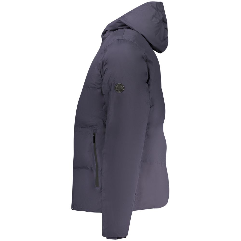 Hooded Overcoat by U.S. Grand Polo for men in polyester blue showcases a enveloping silhouette, detailed with distinctive pockets & hooded and a enveloping hooded neckline.