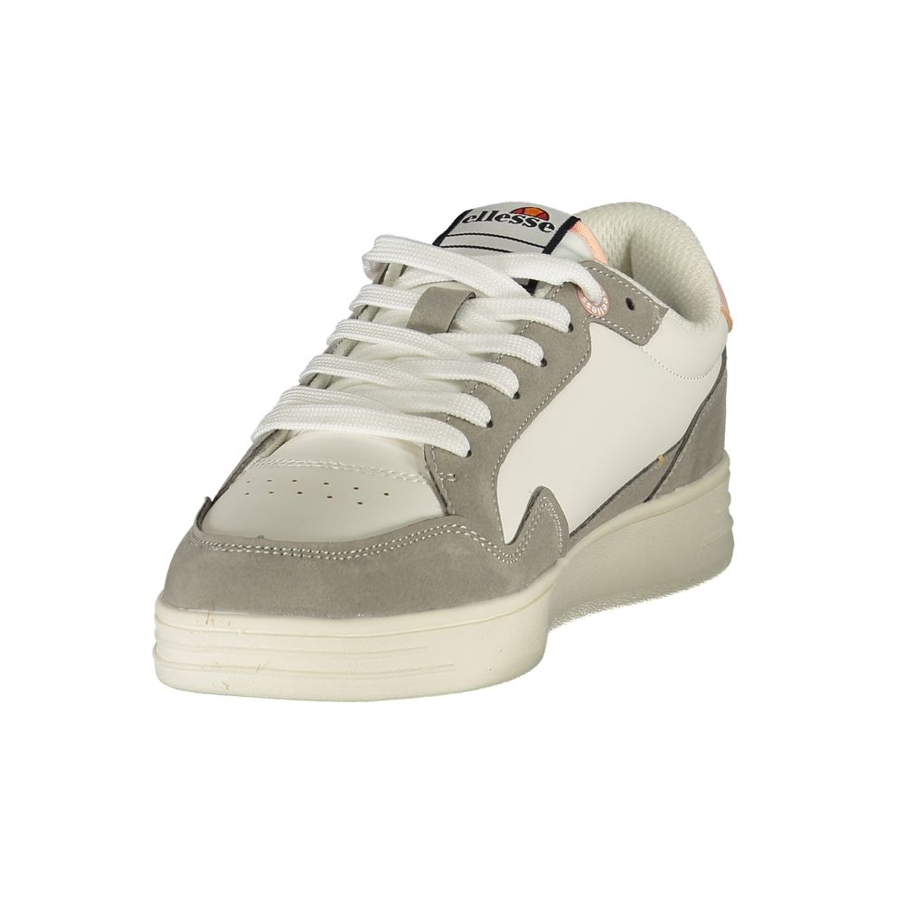 Athletic Sneakers by Ellesse for women in polyester & polyurethane blue, brown & white presents a sleek silhouette, perfectly capturing the athletic style essence of Essence Women's Athletic Polyester & Polyurethane Sneakers with its sleek design and premium finish.