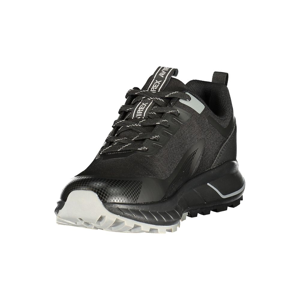 Avirex Black Polyurethane Men Sneaker