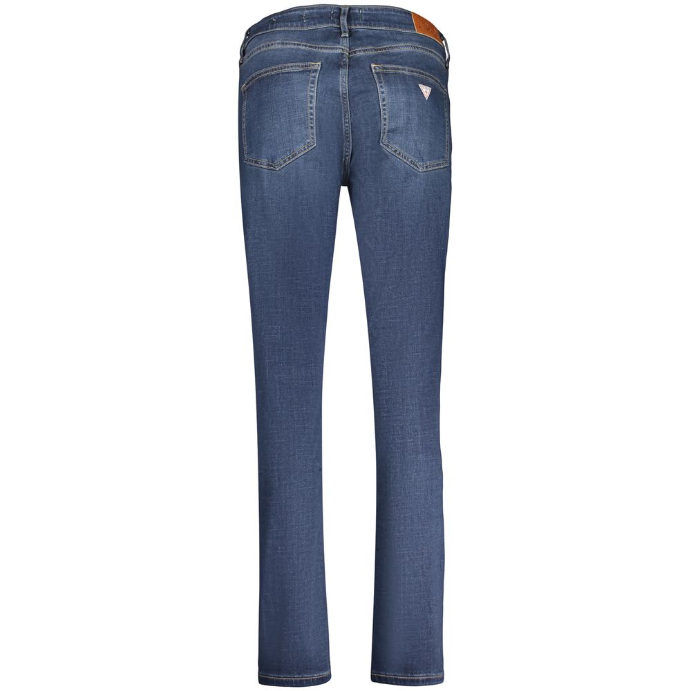Jeans by Guess Jeans for women in stretch denim cotton blue features an sophisticated and skinny with a precise long, creating a sophisticated and sophisticated silhouette.