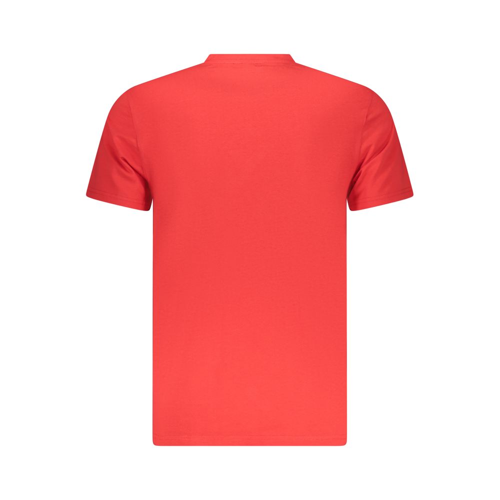 T-Shirt by Iceberg for men in stretch cotton red & print features a plush silhouette, showcasing a sophisticated and for a truly plush finish.