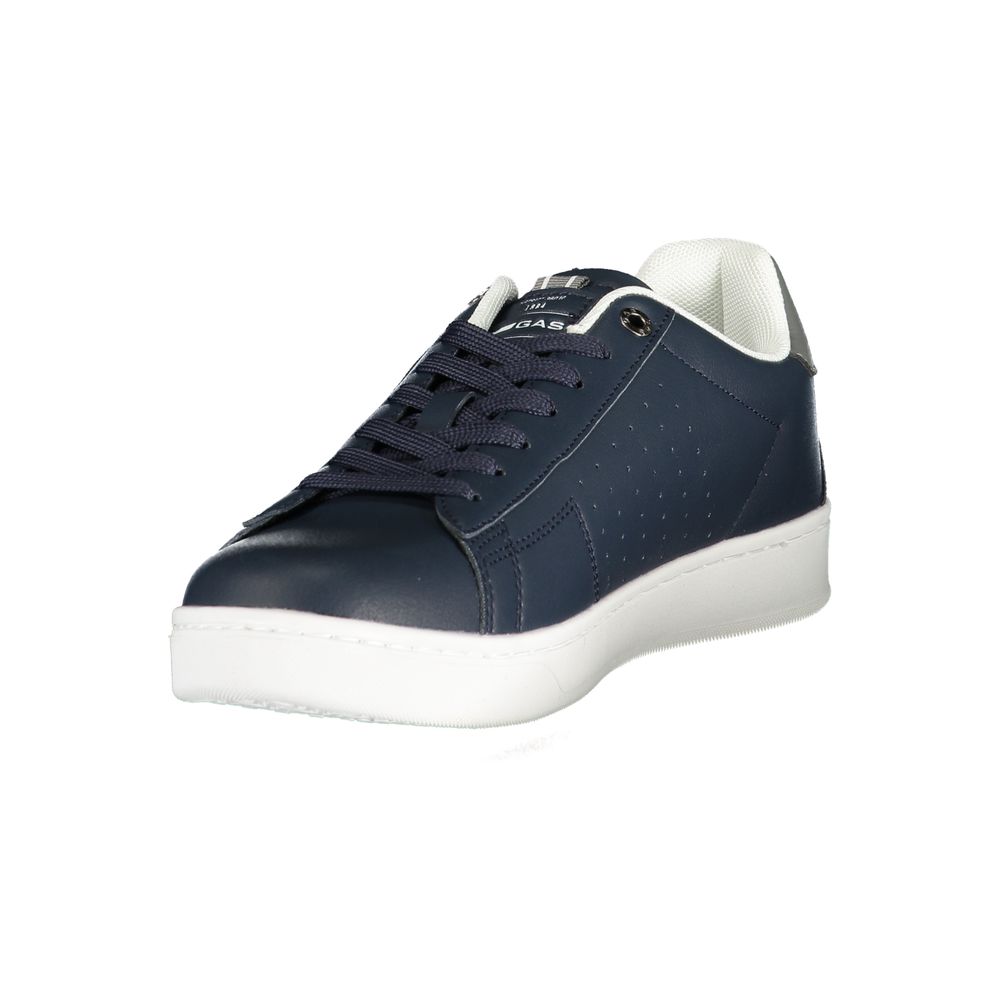 Athletic Sneakers by Gas for men in polyester & polyurethane blue & gray showcases an impeccable silhouette, defined by an impeccable athletic style design that perfectly captures the essence of the Men's Athletic Polyester & Polyurethane Sneakers.