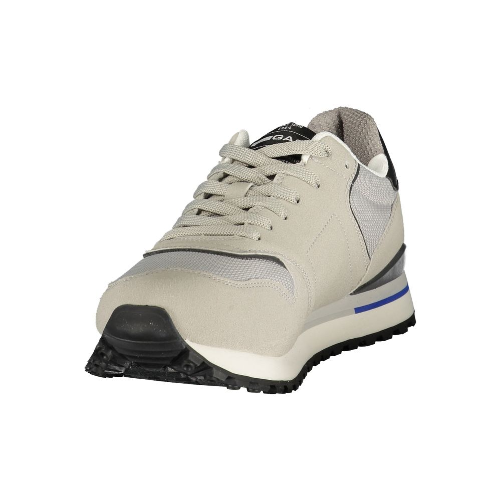 Gas Gray Polyester Athletic Sneakers