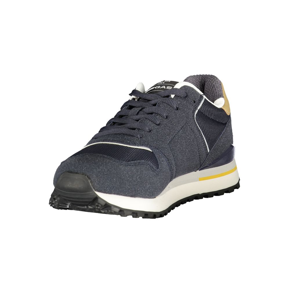 Gas Blu Polyester Men Sneaker
