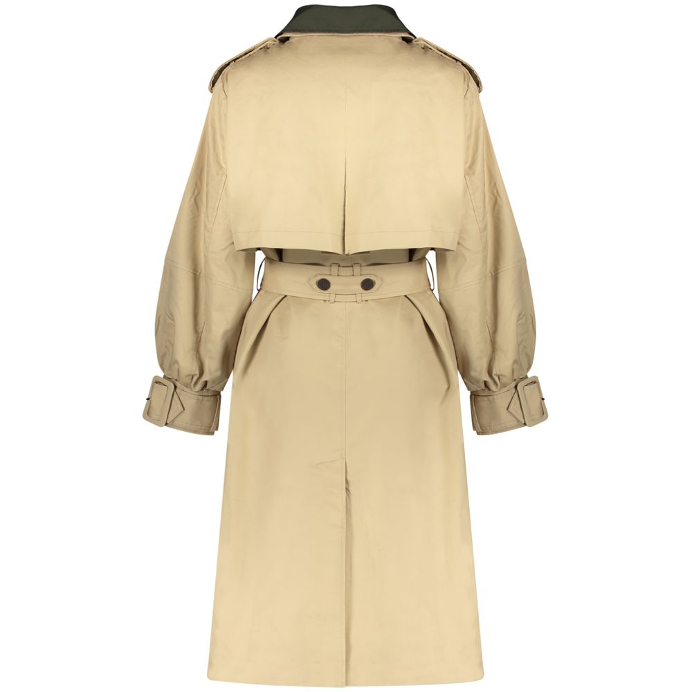 Desigual Beige Cotton Trench Coat