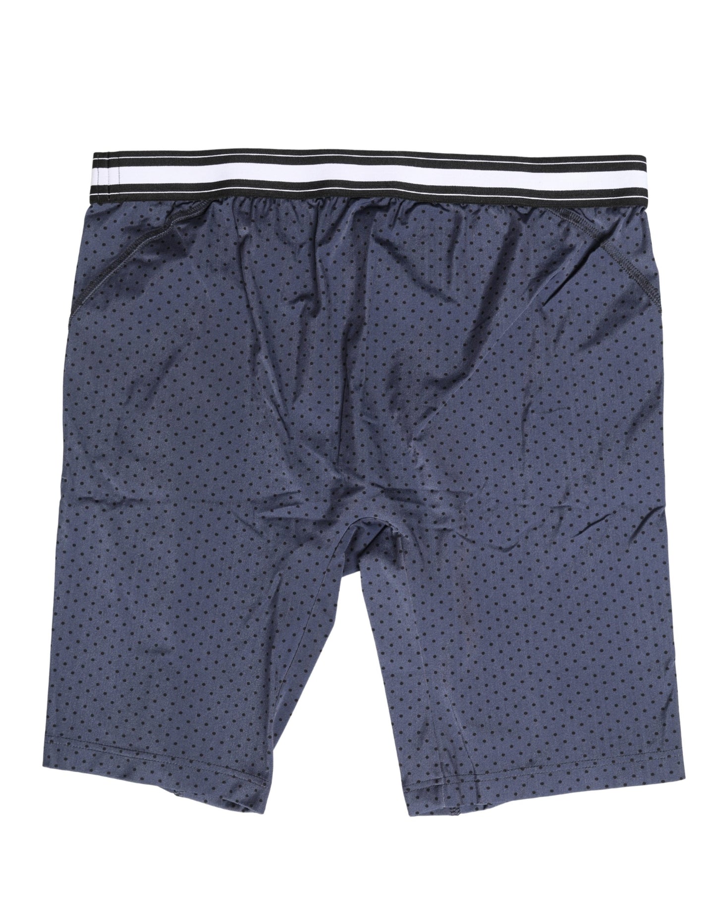 Dolce & Gabbana Dark Blue Polka Dots Men Bike Shorts Underwear