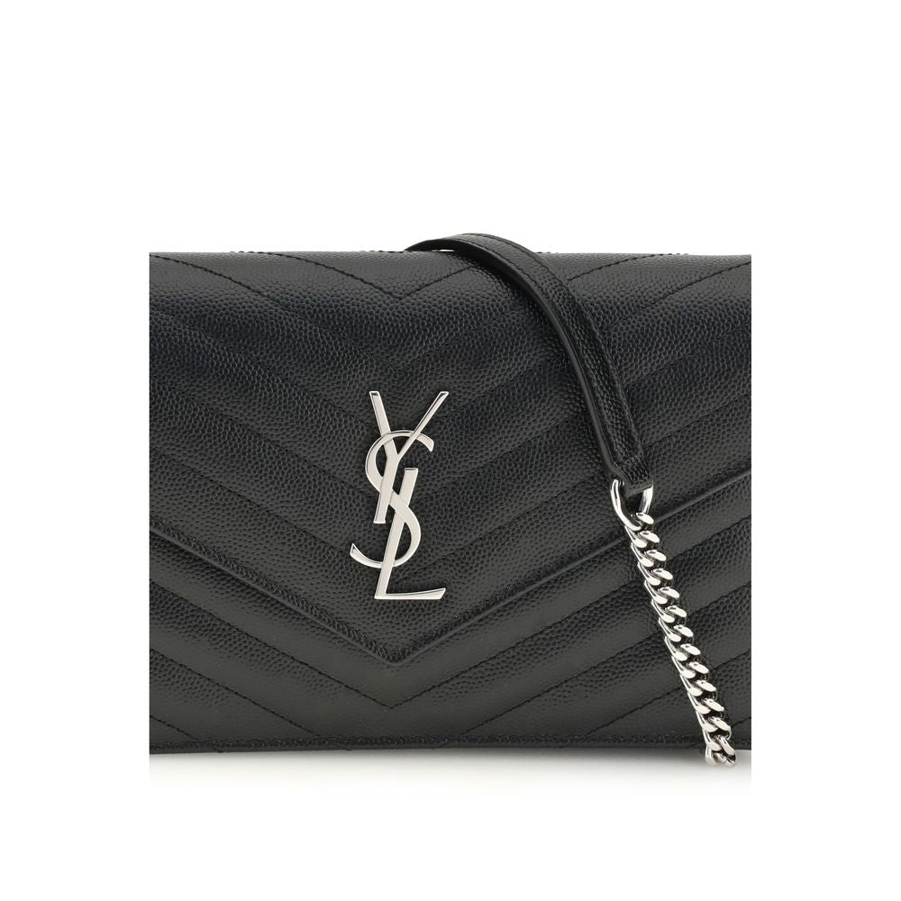 Saint Laurent Black Calf Leather Bos Taurus Wallet