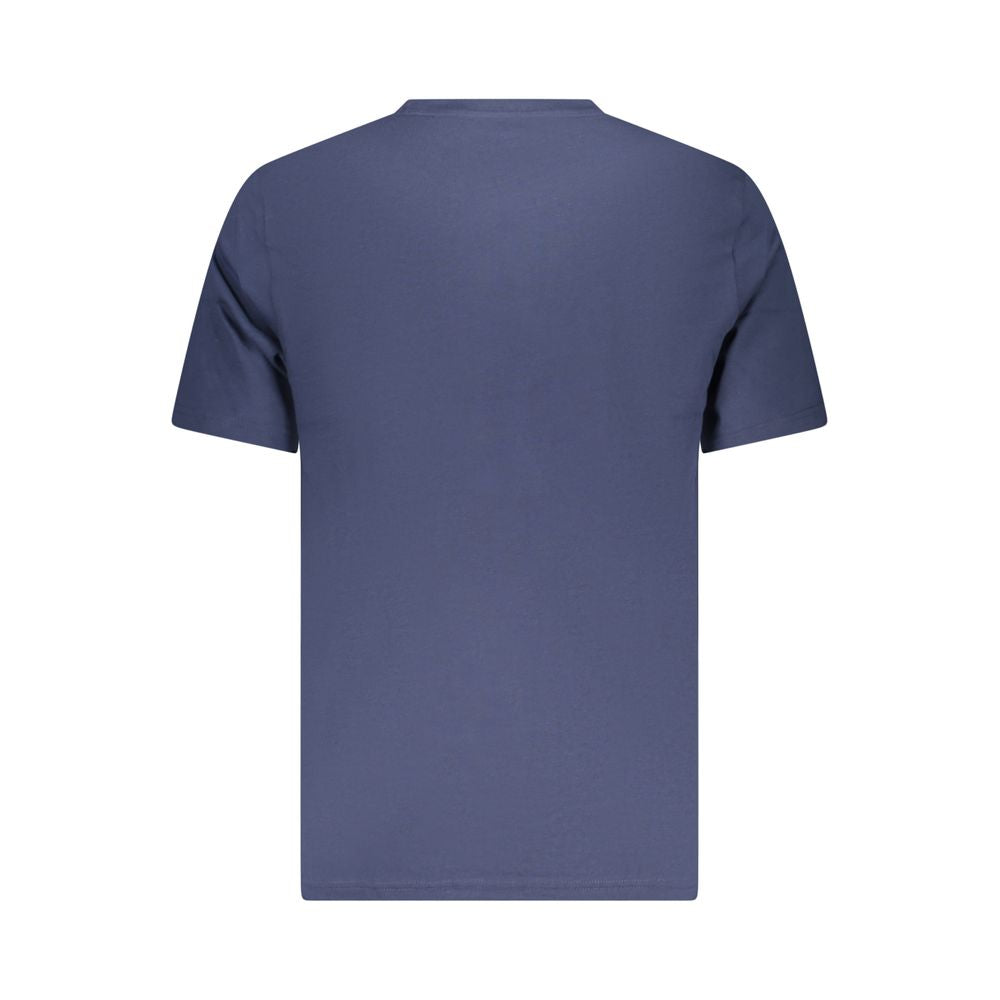Activewear T-Shirt by Converse for men in cotton blue features a sporty silhouette with and , showcasing innovative for a sporty finish.