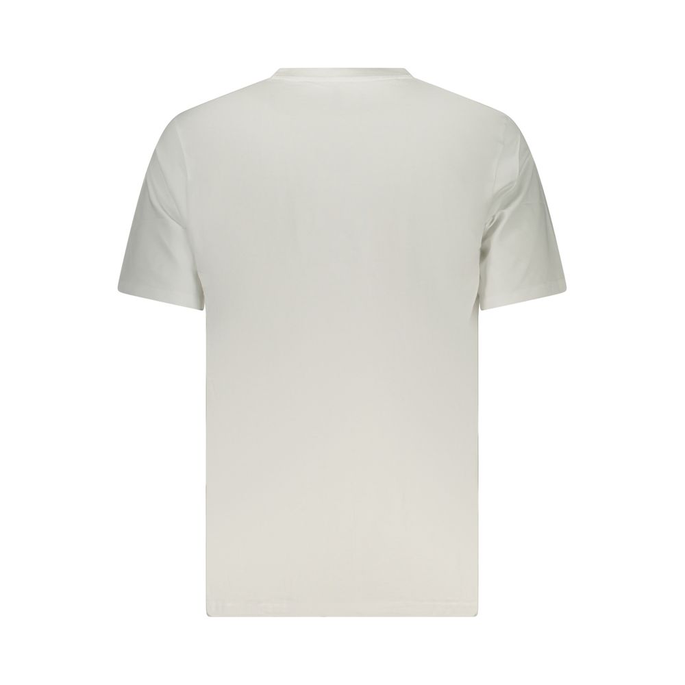 Converse White Cotton Men T-Shirt