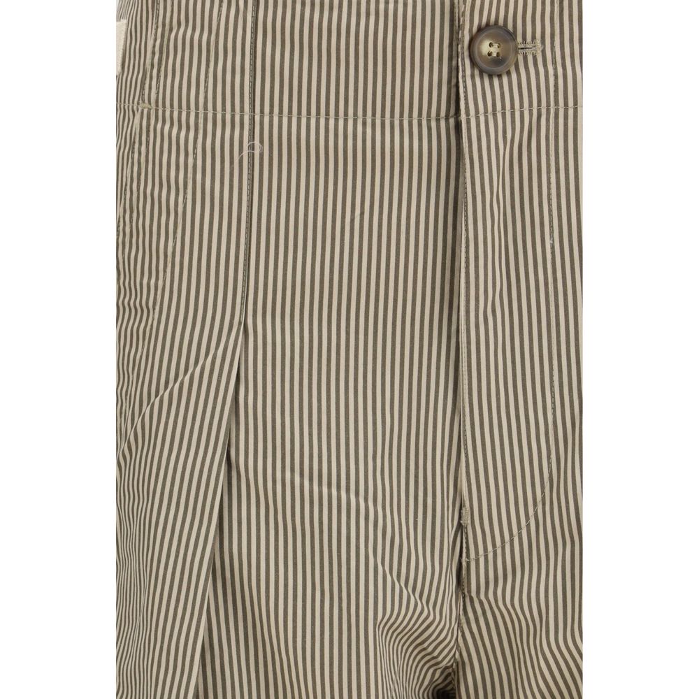 Casual Pants by Isabel Marant Étoile for women in cotton beige, patterned, toile & striped features an sartorial relaxed-fit & regular-fit and long with a cut for a sartorial finish.
