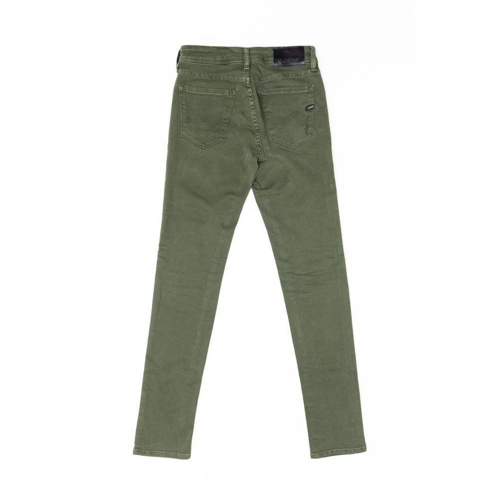 Gas Men's Stretch Denim Cotton Jeans - Dark Green