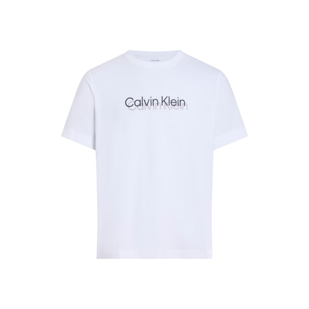 Calvin Klein Sport Men's Stretch Polyester Cotton Activewear T-Shirt - White