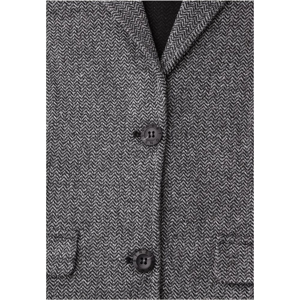 Blazer by Street One for women in stretch polyester & viscose blue features an stylish silhouette, showcasing a sophisticated and stylish for a truly stylish finish.