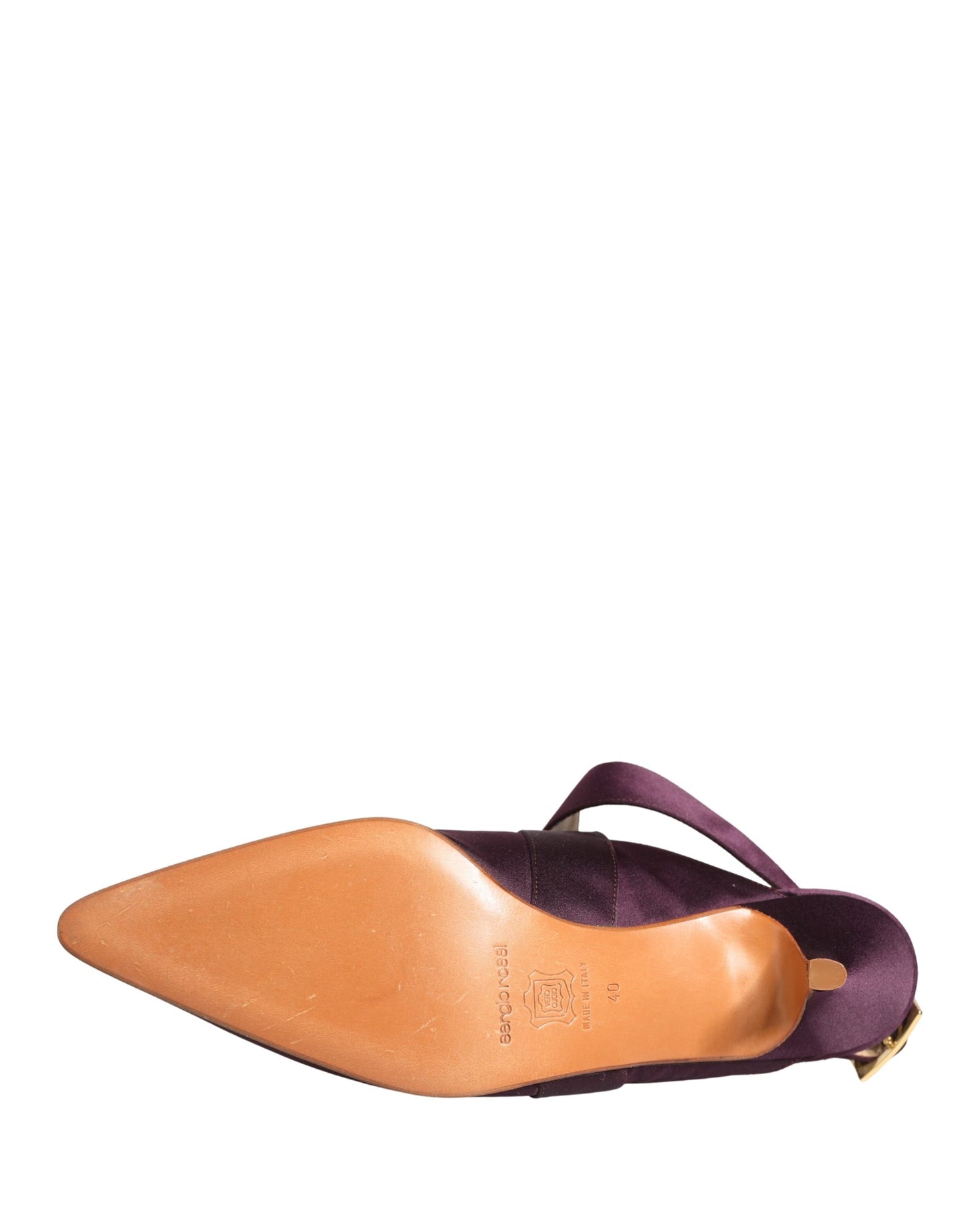 Dolce & Gabbana Purple Satin Sandals Shoes