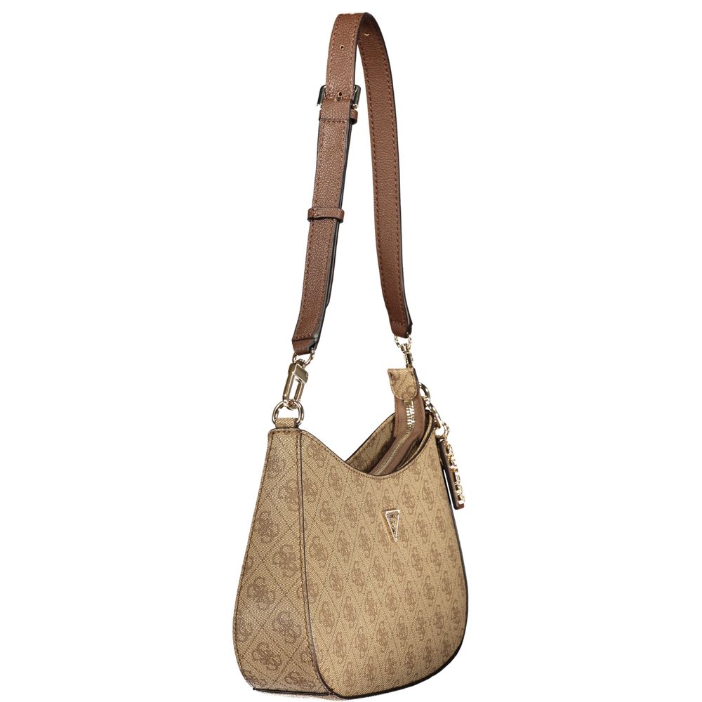 Handbag by Guess Jeans for women in polyurethane beige presents a ornamental silhouette, showcasing a secure , ample , and versatile for a ornamental finish.