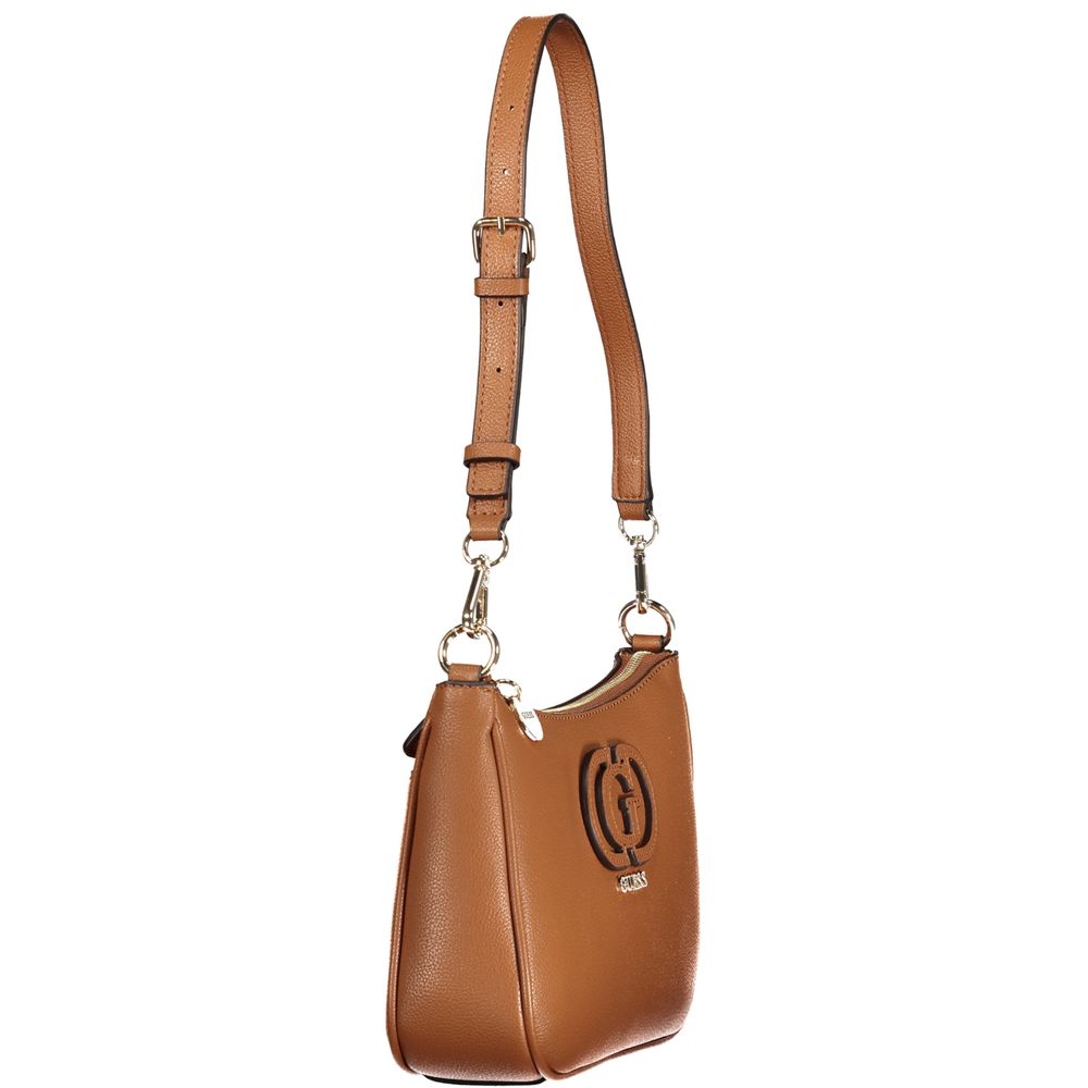 Guess Jeans Polyurethane Handbag - Brown