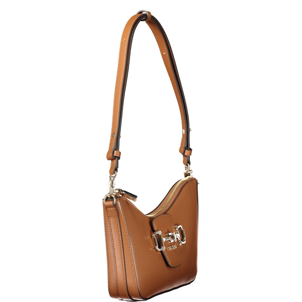 Handbag by Guess Jeans for women in polyurethane brown presents a ornamental silhouette, showcasing a secure , ample , and versatile for a ornamental finish.