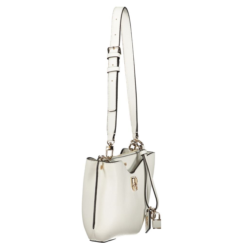 Guess Jeans Polyurethane Handbag - White Signature