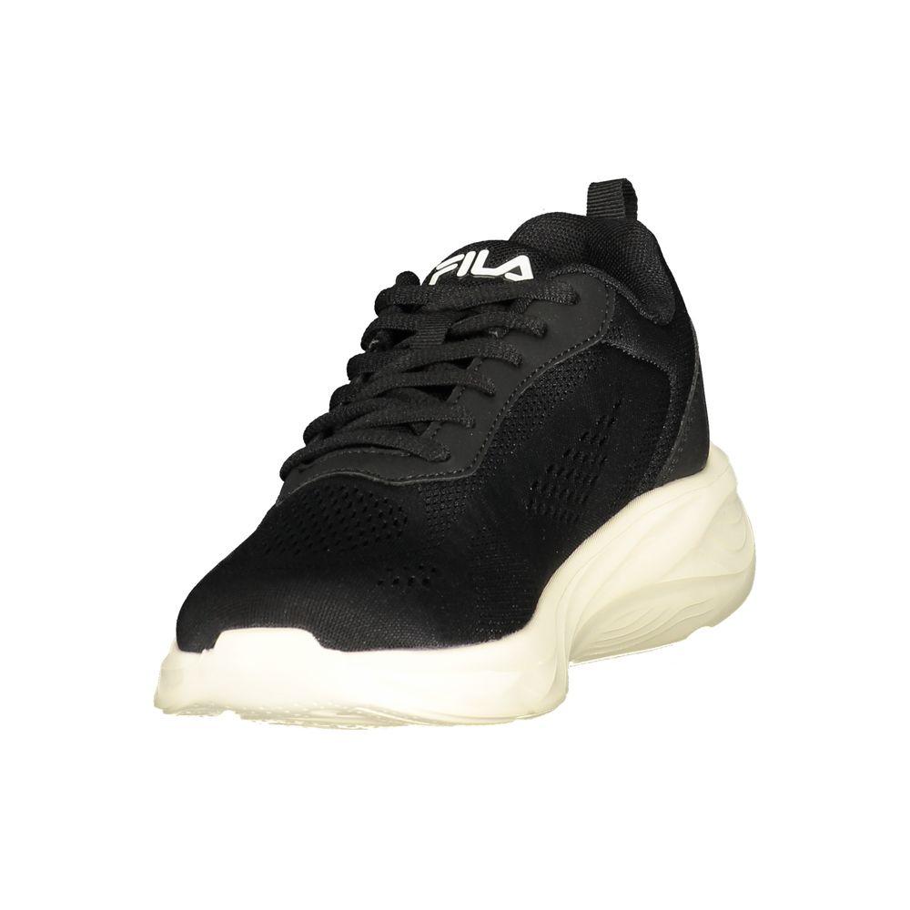 Fila Women's Athletic Polyester Sneakers - Black Pink Print