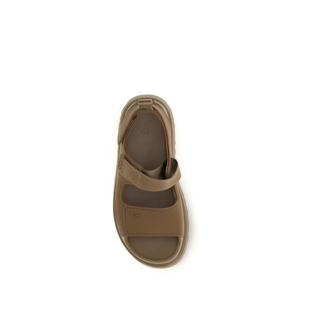 UGG Women's EVA TU & Polyester Flat Ankle Strap Sandals - Brown