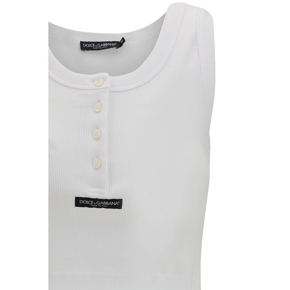 Dolce & Gabbana White Cotton T-Shirt