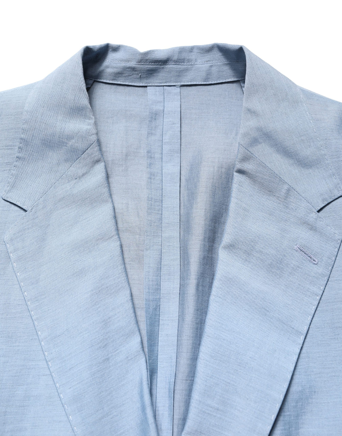 Dolce & Gabbana Men's Single Breasted Linen & Nylon Blazer - Light Blue