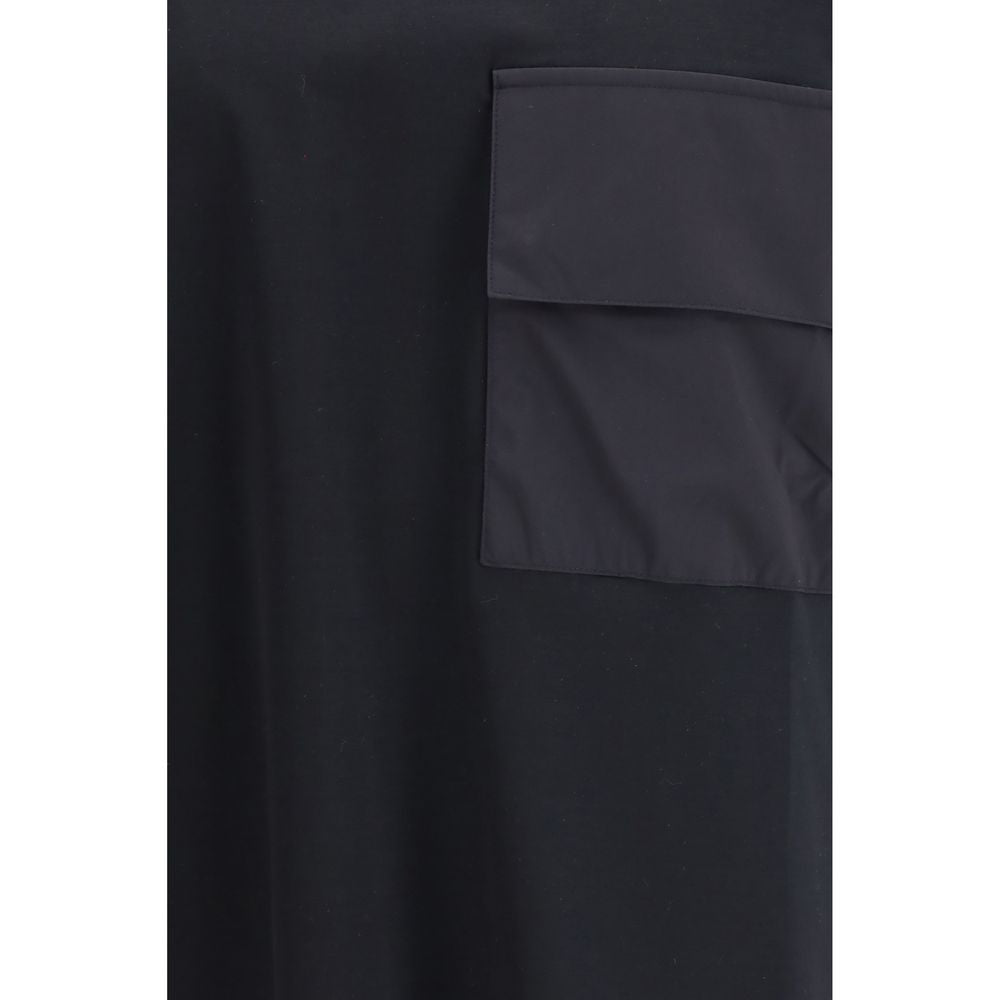 LAMINAR Black Cotton T-Shirt