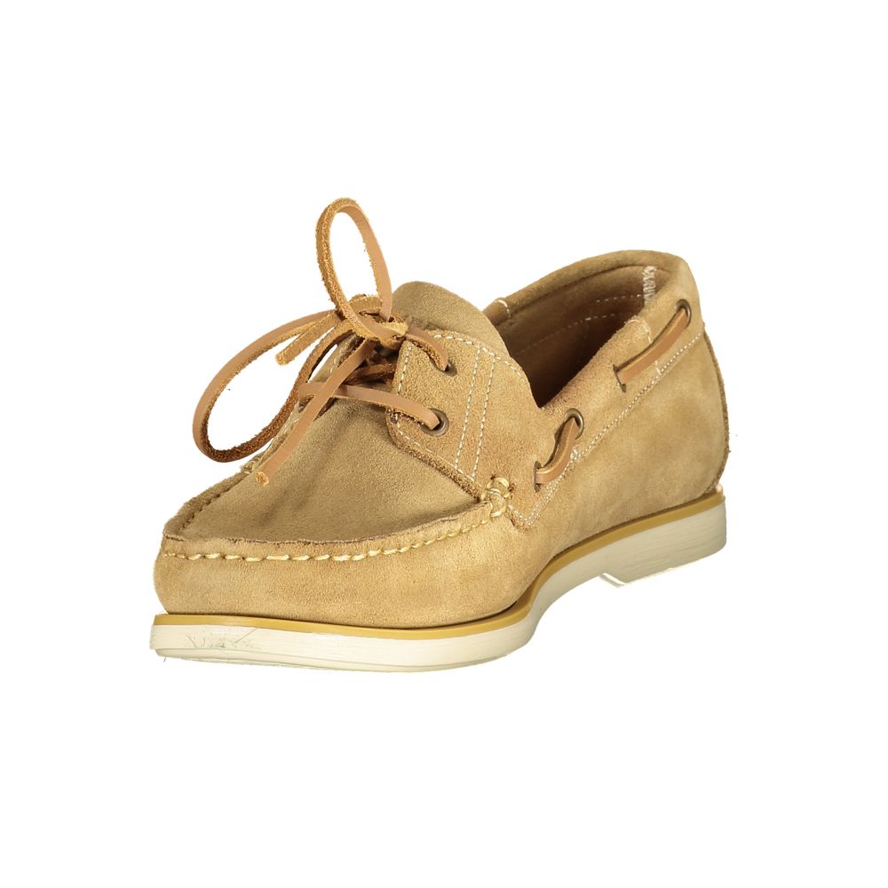 Lumberjack Beige Leather Men Classic Shoe