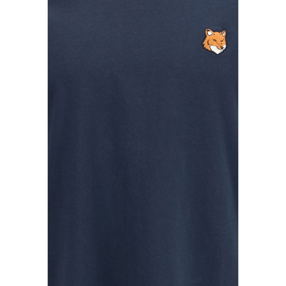 Maison Kitsuné Blue Cotton T-Shirt