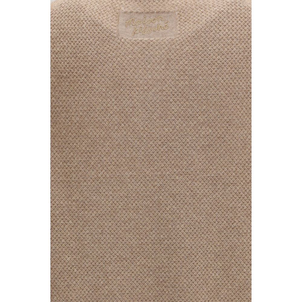 Maison Kitsuné Beige Cotton Polo Shirt