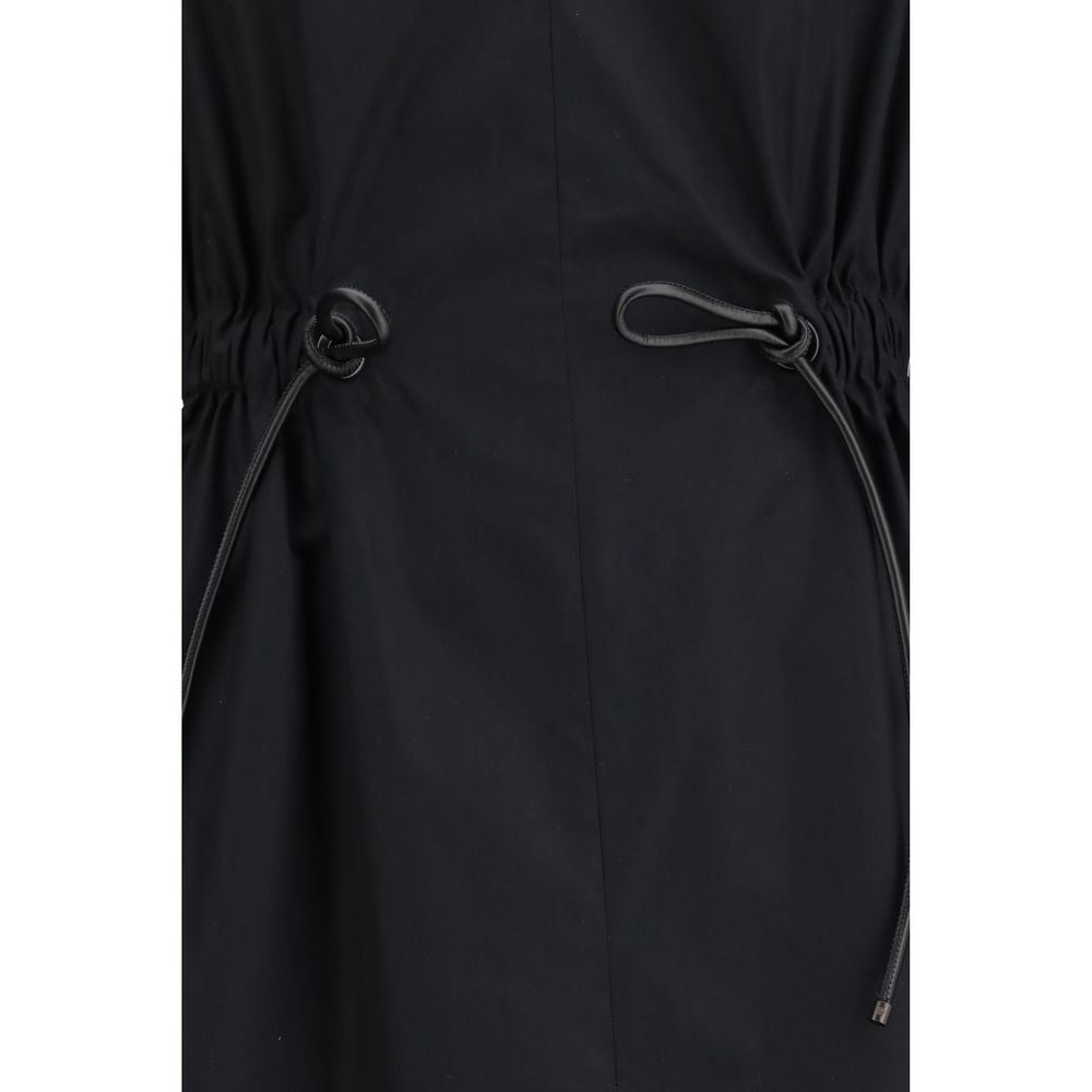Max Mara Black Cotton Casual Dress