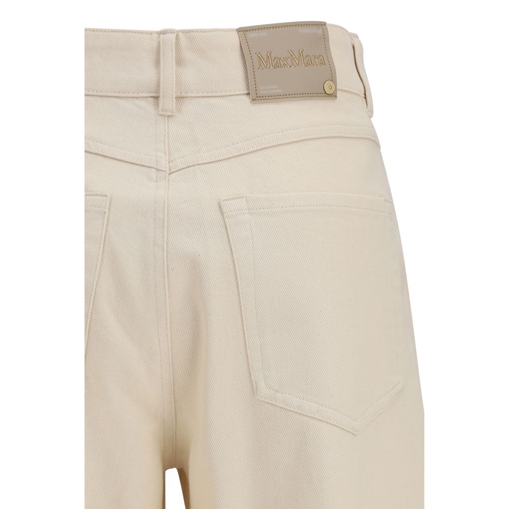 'S Max Mara Beige Cotton Casual Pants