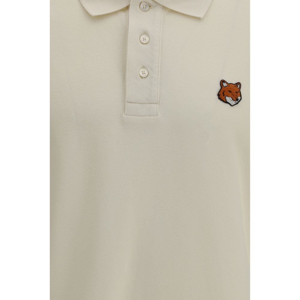 Maison Kitsuné Beige Cotton Polo Shirt