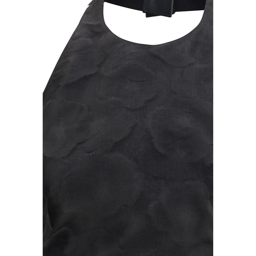 Shirt by Max Mara for women in silk black & patterned showcases a sleek silhouette, elegantly detailed with a sleek and for a sleek finish.