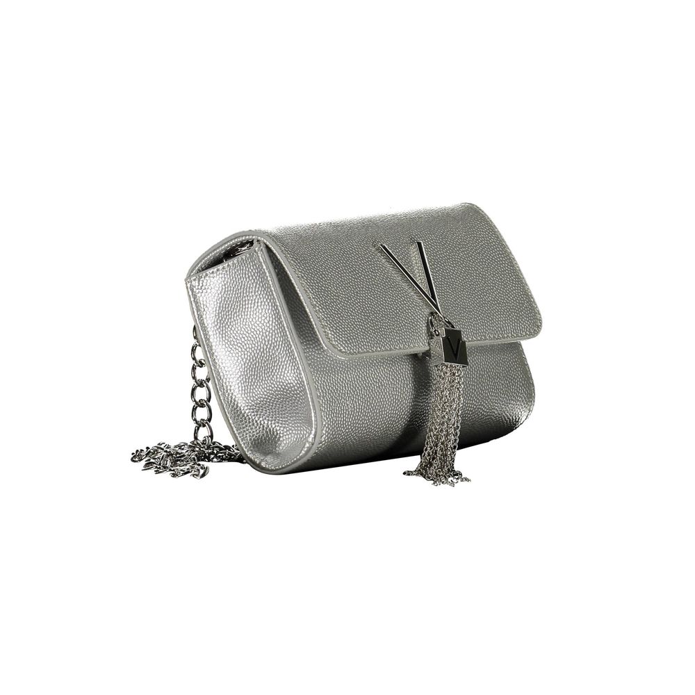 Mario Valentino Polyurethane Evening Shoulder Handbag - Gray