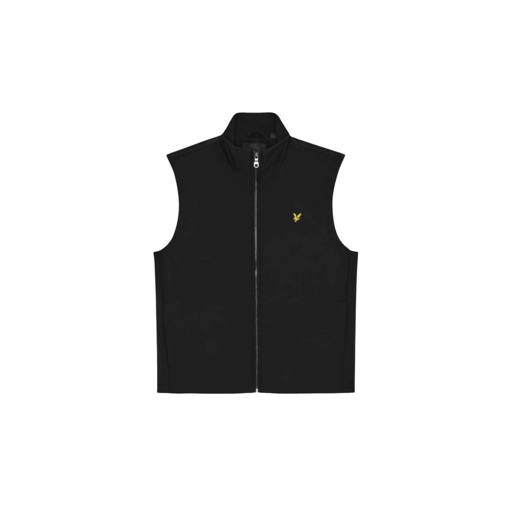 Lyle & Scott Men's Lightweight Softshell Stretch Polyester Vest - Black