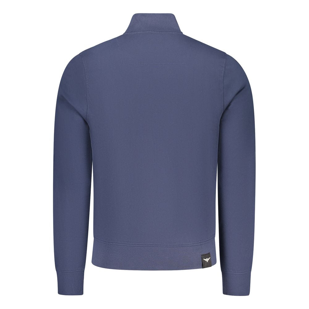 Sweatshirt by Accademia Militare for men in cotton blue features a unrivaled silhouette with a refined and unrivaled detailing for a sophisticated look.