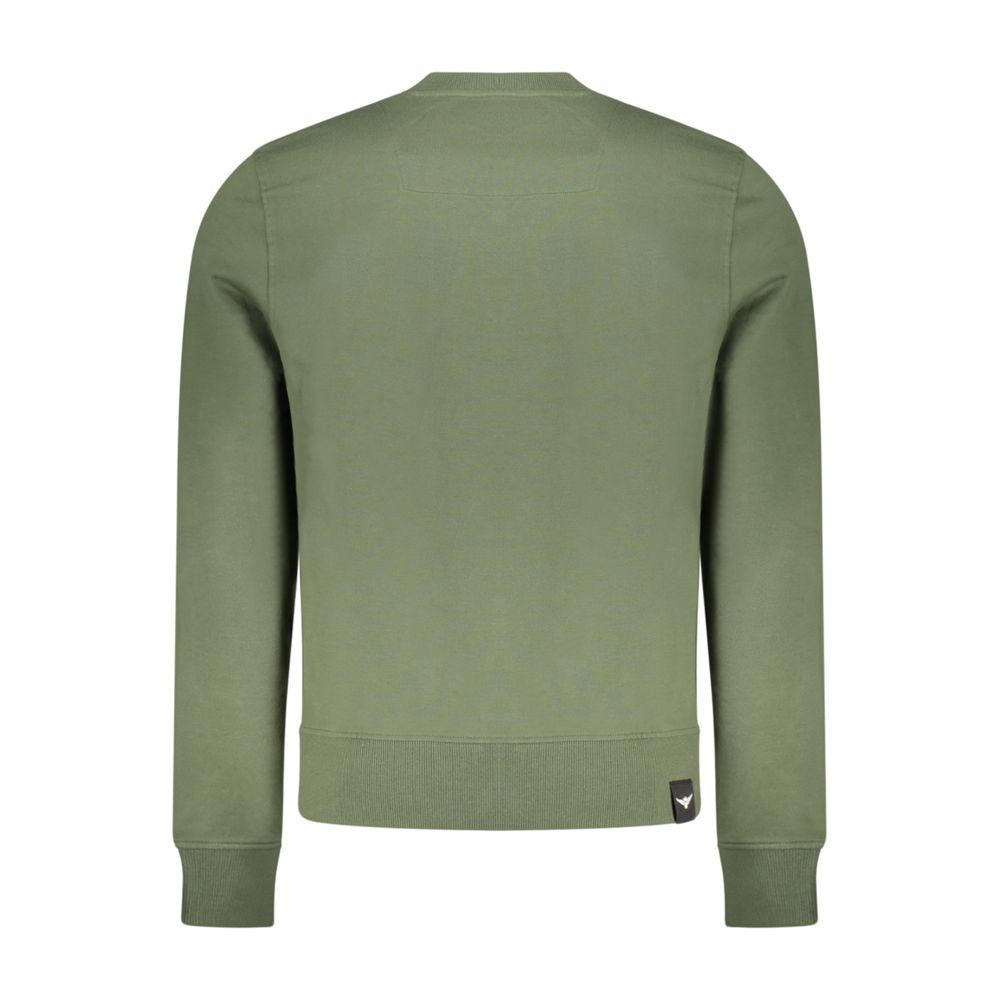 Sweatshirt by Accademia Militare for men in cotton green features an enviable silhouette, showcasing a premium and refined for a truly enviable finish.